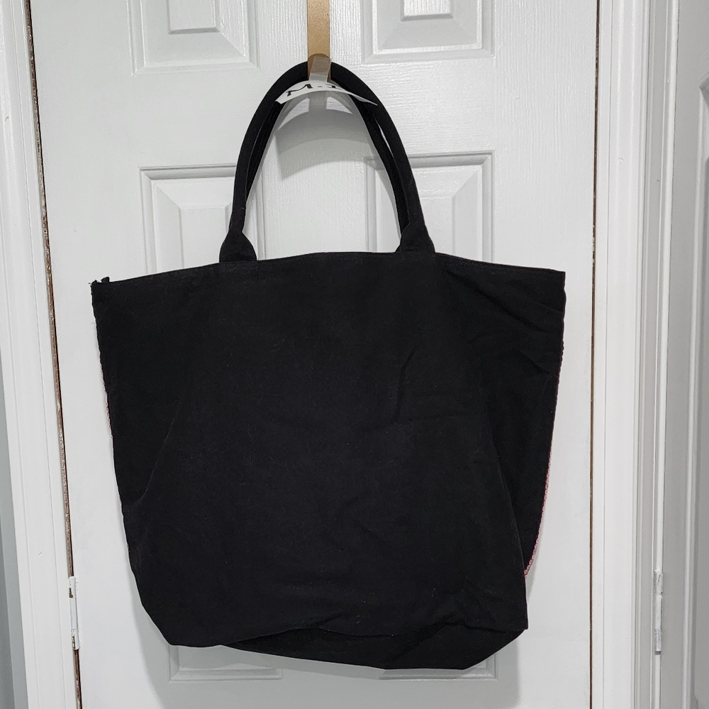 M.016- Victoria's Secret sequin striped tote bag. - Picture 2 of 8